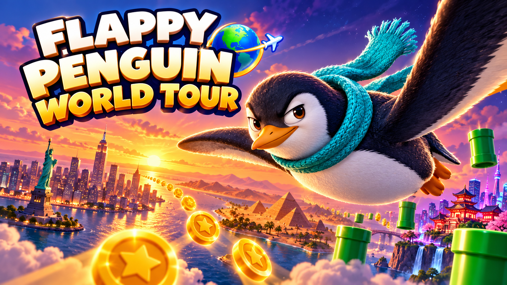 Flappy Penguin: World Tour