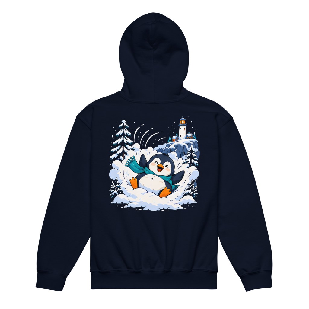 Adenvale Lighthouse Snowbank Youth Hoodie